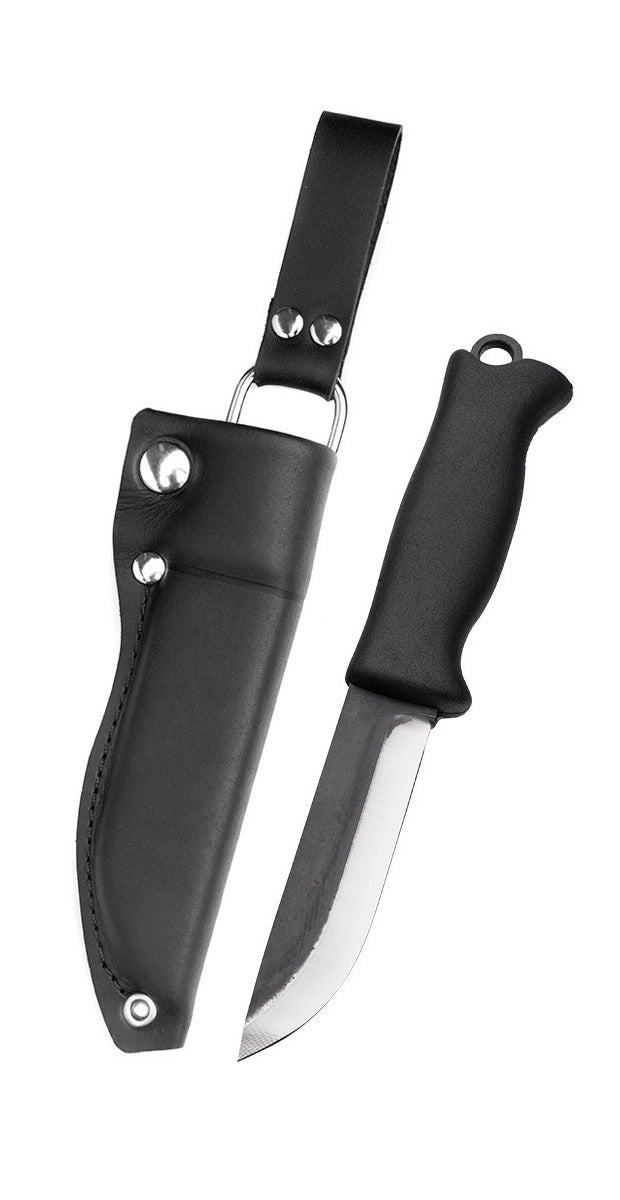 Terävä Jääkäripuukko 110, Carbon Steel - With Sheath.